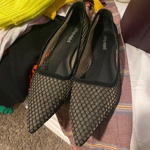 Jeffrey Campbell Black and Sheer Flats